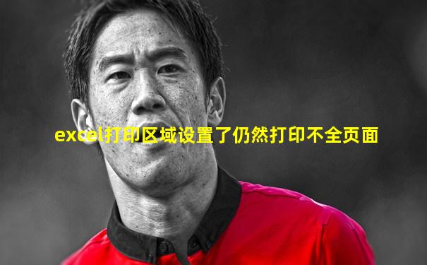 excel打印区域设置了仍然打印不全页面