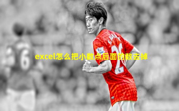 excel怎么把小数点后面的数去掉