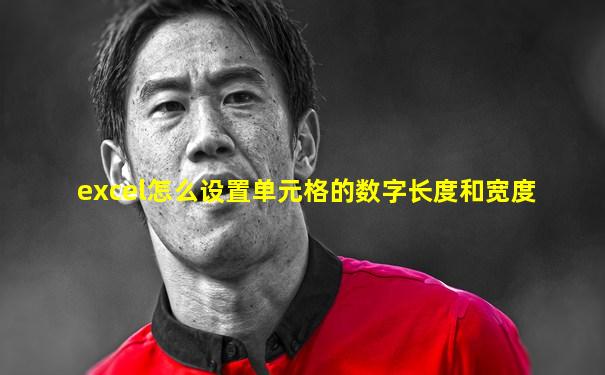 excel怎么设置单元格的数字长度和宽度
