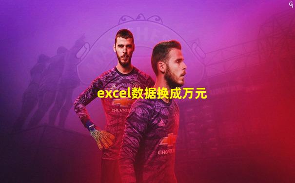 excel数据换成万元