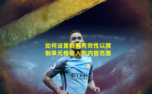 如何设置数据有效性以限制单元格输入的内容范围