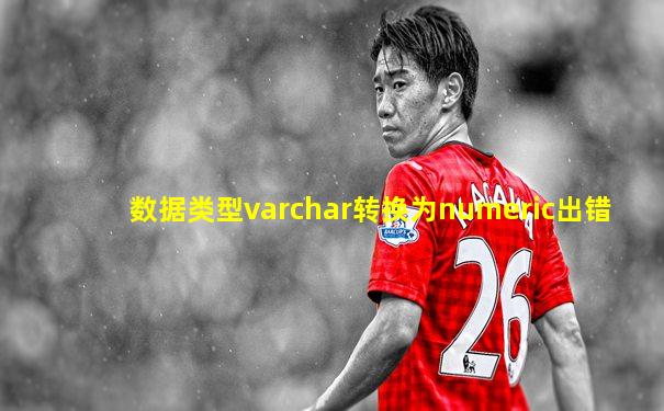 数据类型varchar转换为numeric出错