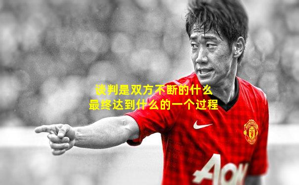 谈判是双方不断的什么最终达到什么的一个过程