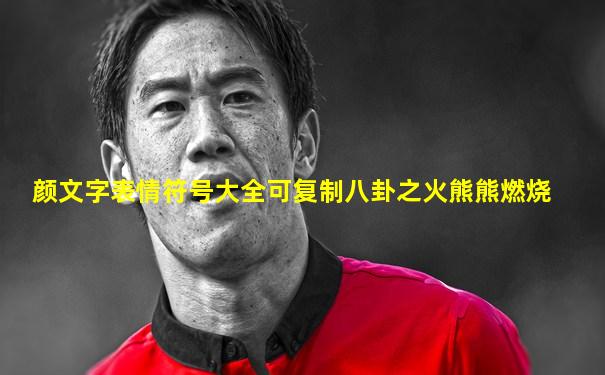 颜文字表情符号大全可复制八卦之火熊熊燃烧